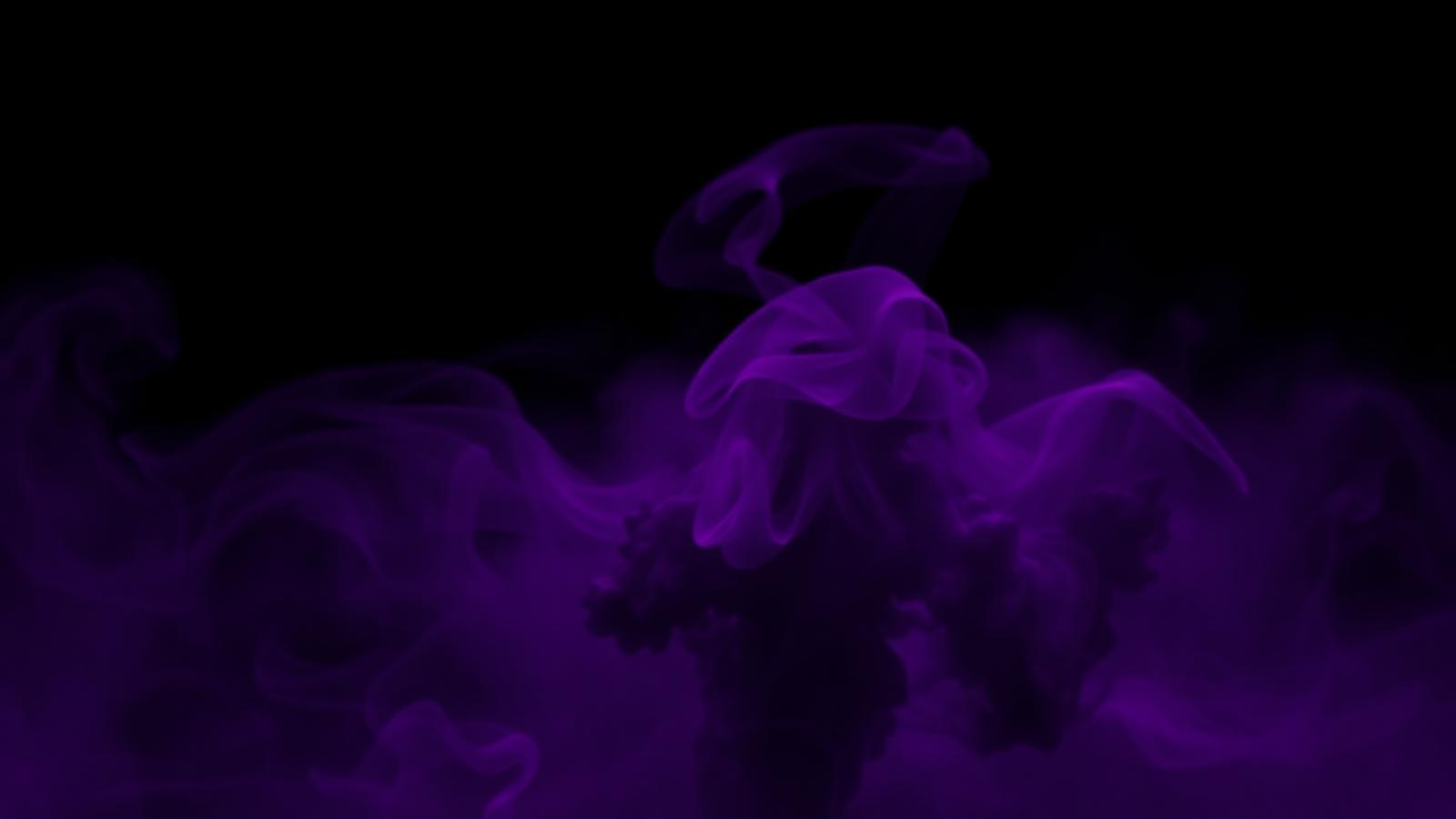 Atmospheric purple haze drifting through soft silver light — editorial image evoking cannabis history
